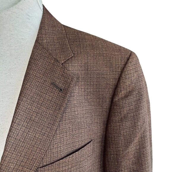 Joseph Abboud Brown Tweed Wool Blazer Sport Coat Blazer Size 40R USA Made